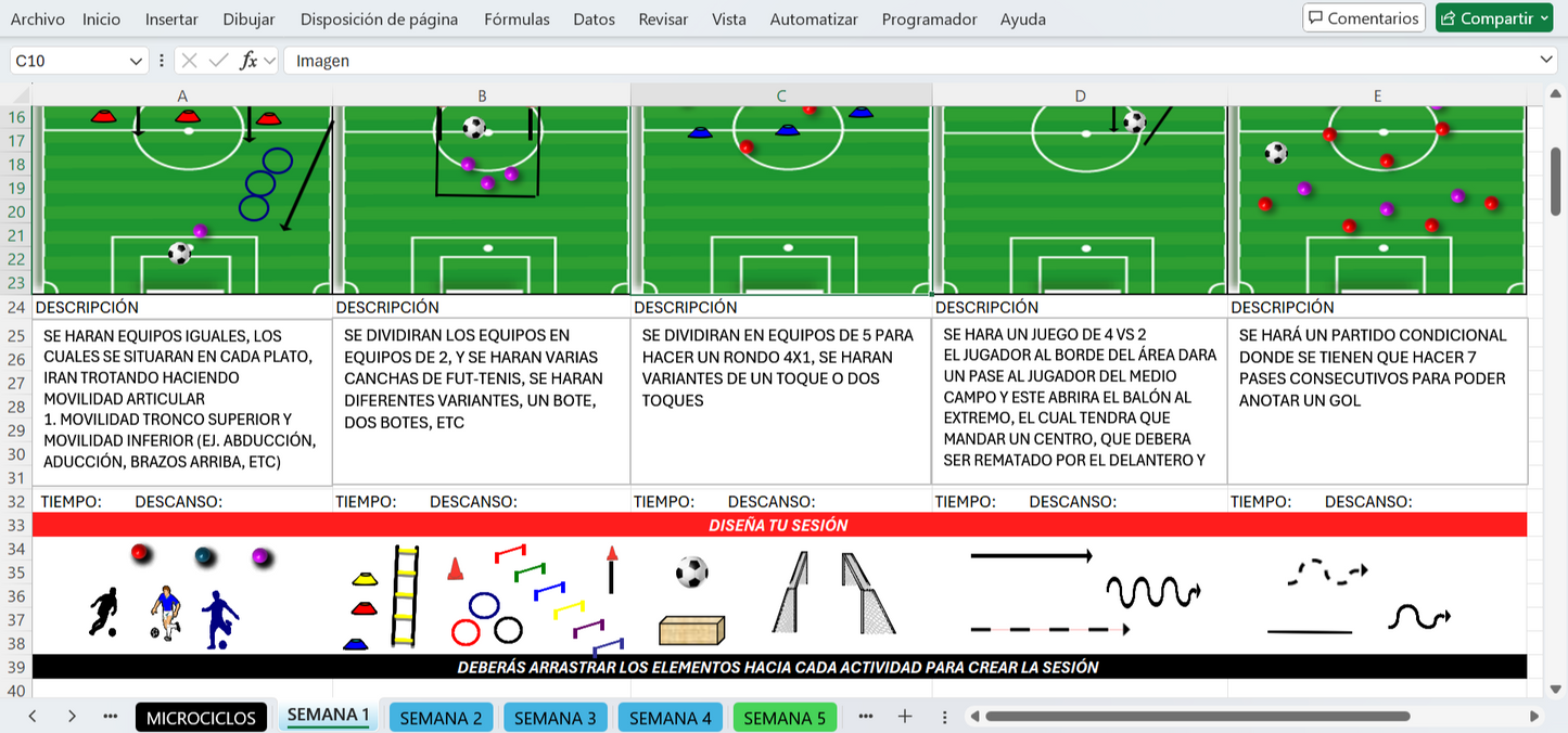 PLANTILLA EXCEL "DISEÑA TU ENTRENAMIENTO".